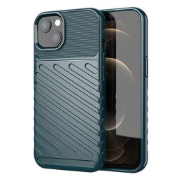 Husa Thunder Case Flexible Tough Rugged Cover TPU Case for iPhone 13 mini green