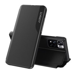 Husa Eco Leather View Case Elegant Flip Cover Stand Function Poco M4 Pro 5G Black