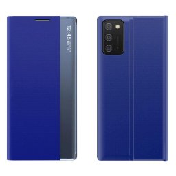 Husa Hurtel New Sleep a stand function - Husă telefon - compatibil cu Samsung Galaxy A03s - Kickstand / Suport - culoare Albastru