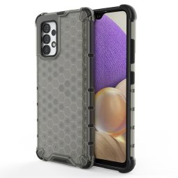 Husa Honeycomb case armored cover with a gel frame for Samsung Galaxy A03s (166.5) black
