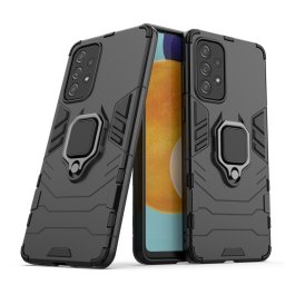 Husa Ring Armor tough hybrid case cover + magnetic holder for Samsung Galaxy A73 black