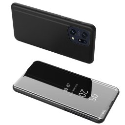 Husa Clear View Case cover for Oppo Find X5 Pro cover with a flap black