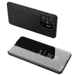Husa Clear View Case cover for Xiaomi Redmi 10C cover with a flap black