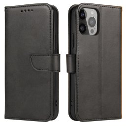 Husa Magnet Case case for Xiaomi Redmi A1+ flip cover wallet stand black