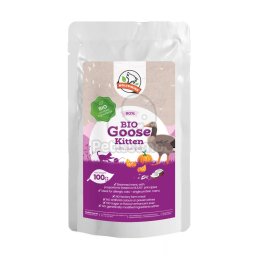 Farkaskonyha BIO, găscă - hrană pisici tinere 100 g