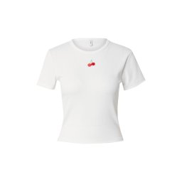 ONLY Tricou 'ONLDaniella' roșu / alb