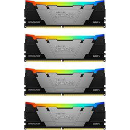 Memorie Kit Memorie Fury Renegade RGB Intel XMP 2.0, 32GB, DDR4-3600MHz, CL16, Quad Channel, Negru