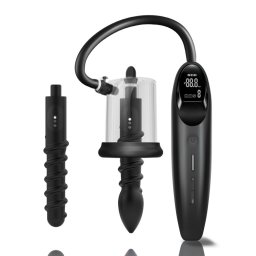 Realov LuvPump Smart Vibrating Rosebud Pump with 2 Attachments