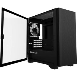 Carcasa Carcasa AIR 100 Lite, Fara sursa, tempered glass, Negru