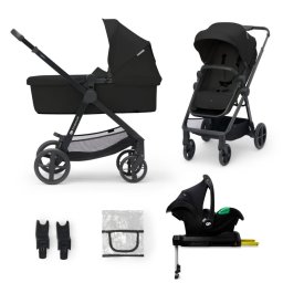 Carucior copii 4 in 1 Kinderkraft Newly Classic Black