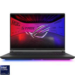 Laptop Gaming ASUS ROG Strix SCAR 18 G835LW cu procesor Intel® Core™ Ultra 9 275HX pana la 5.4GHz, 18", 2.5K WQXGA, Mini LED, 240Hz, G-Sync, 64GB DDR5, 2TB + 2TB SSD, NVIDIA® GeForce RTX™ 5080 16GB GDDR7, No OS, Off Black