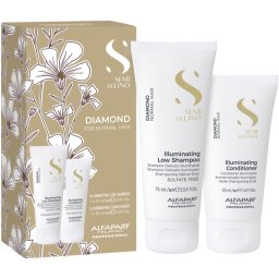 Alfaparf Milano Semi di Lino Diamond Minisize Kit Set de călătorii pentru o stralucire puternica