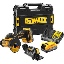 Circular Dewalt cu Acumulator, XR de 18 V - 1 X POWERSTACK, DCS438E2T, 76 mm, Brushless, 550 W, 20000 rpm