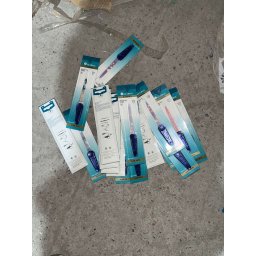 Pila metalica pentru unghii, Global Fashion, medie, albastru inchis