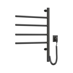 Uscător electric rotativ pentru prosoape cu termostat ARABESQUE 60W 65x49 cm negru