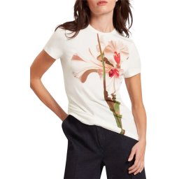 TED BAKER T-Shirt Meeliee Printed Fitted 280395 nude-pink