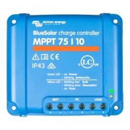 incarcator solar 12v 24v 10a victron energy bluesolar mppt 75/10 (12/24v-10a)
