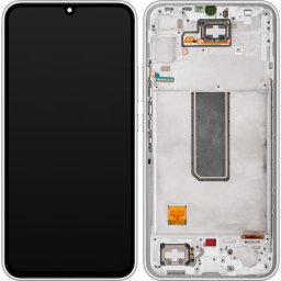Piese si componente Display cu Touchscreen Samsung Galaxy A34 A346, cu Rama, Argintiu, Service Pack GH82-31200B