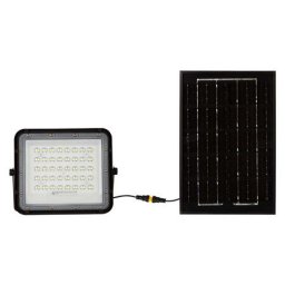 Solar LED projector V-TAC 6W Remote, AUTO, Timer, IP65 Black VT-40W 4000K 400lm