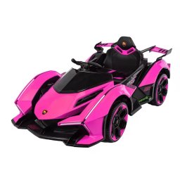 Masinuta electrica pentru copii – supercar sport 12v, cu telecomanda si control prin telefon, mg9188 roz