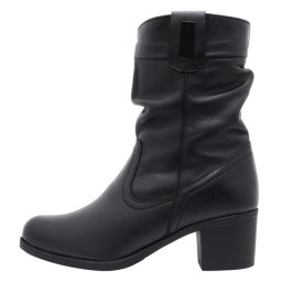 Cizme dama, Nicolis, 151810-Negru, casual, piele naturala, scurte, cu toc, negru (Marime: 36)