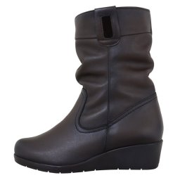 Cizme dama, Nicolis, 151856-Maro, casual, piele naturala, scurte, cu platforma, maro (Marime: 38)