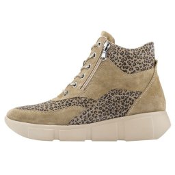 Ghete dama, Waldlaufer, 735801-300-230-H-Lou-Bej, casual, piele naturala, cu talpa joasa, bej (Marime: 37,5)