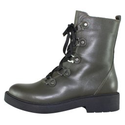 Ghete dama, Gitanos, H19K3102-Verde, casual, piele naturala, cu toc, verde (Marime: 36)