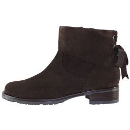 Ghete dama, Elvis, 432-2-Maro, casual, piele intoarsa, cu toc, maro (Marime: 35)