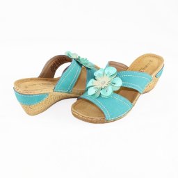 Papuci dama, Marco Tozzi, 2-27515-22-Turcoaz, casual, piele ecologica, cu platforma, turcoaz (Marime: 40)