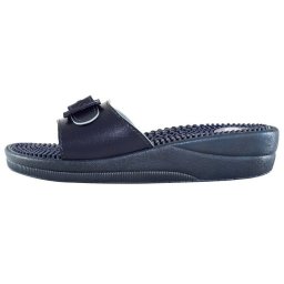 Papuci dama, Scholl, New-Massage-F20054-1040-Albastru-Inchis, casual, piele ecologica, ortopedici, cu platforma, albastru inchis (Marime: 35)
