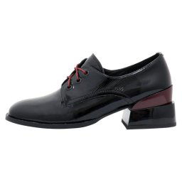 Pantofi dama, Epica, HMY1188-05B-W381D-01-L-Negru, elegant, piele naturala, cu toc, negru (Marime: 40)