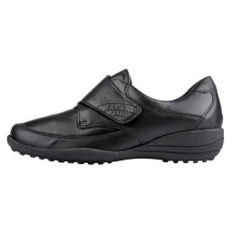 Pantofi dama, Waldlaufer, K01304-300-001-Katja-Negru, casual, piele naturala, ortopedici, cu talpa joasa, negru (Marime: 37)
