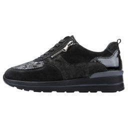 Pantofi dama, Waldlaufer, 807M01-405-001-M-Sarah-Negru, sport, piele naturala, ortopedici, cu talpa joasa, negru (Marime: 36)