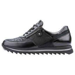 Pantofi dama, Waldlaufer, 923011-702-001-Haiba-Negru, sport, piele naturala, cu talpa joasa, negru (Marime: 37)