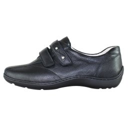 Pantofi dama, Waldlaufer, 496301-172-001-Henni-Negru, casual, piele naturala, cu talpa joasa, negru (Marime: 42,5)