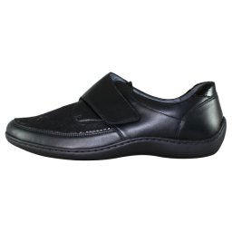 Pantofi dama, Waldlaufer, 496H31-352-001-Henni-Negru, casual, piele naturala, ortopedici, cu talpa joasa, negru (Marime: 36)