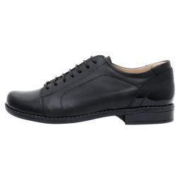 Pantofi dama, Nicolis, 14238-L-Negru, casual, piele naturala, cu toc, negru (Marime: 38)