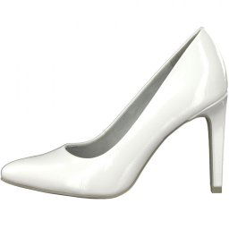 Pantofi dama, Marco Tozzi, 2-22415-20-123-Alb, elegant, piele ecologica, cu toc, alb (Marime: 39)