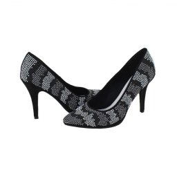 Pantofi dama, Marco Tozzi, 2-22436-26-098-Negru, elegant, textil, cu toc, negru (Marime: 40)