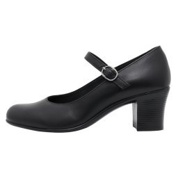 Pantofi dama, Nicolis, 124346-Negru, casual, piele naturala, cu toc, negru (Marime: 36)