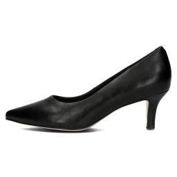 Pantofi dama, Filippo, DP4426-23-BK-Negru, elegant, piele naturala, cu toc, negru (Marime: 37)