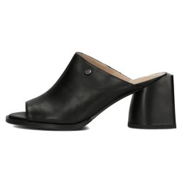 Papuci dama, Filippo, DK4446-23-BK-Negru, elegant, piele naturala, cu toc, negru (Marime: 40)