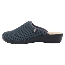 Saboti dama, Fly Flot, T4-368-FE-Gri-Inchis, de casa, textil, ortopedici, cu talpa joasa, gri inchis (Marime: 35)