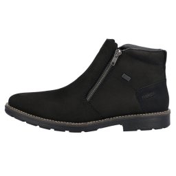 Cizme barbati, Rieker, 15353-00-Negru, casual, piele naturala, impermeabil, scurte, cu toc, negru (Marime: 45)