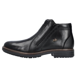 Cizme barbati, Rieker, 33160-00-Negru, casual, piele naturala, impermeabil, scurte, cu toc, negru (Marime: 46)