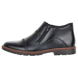 Cizme barbati, Rieker, 15381-00-Negru, casual, piele naturala, scurte, cu toc, negru (Marime: 44)