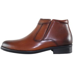 Cizme barbati, Eldemas, F5007-810-Maro, elegant, piele naturala, scurte, cu toc, maro (Marime: 40)