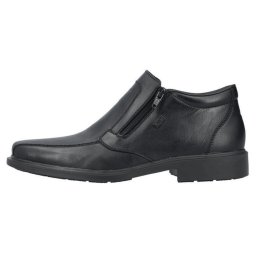 Ghete barbati, Rieker, B0050-00-Negru, elegant, piele naturala, impermeabil, cu toc, negru (Marime: 41)