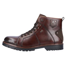 Ghete barbati, Rieker, F3602-25-Maro, casual, piele naturala, impermeabil, imblanite, cu toc, maro (Marime: 40)